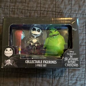 Disney The Nightmare Before Christmas Collectible Figurine‎ 3 Piece Set NEW 30th